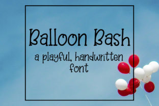 Balloon Bash Typeface: A Playful Serif for Handmade Goods