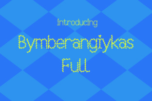 Bymberangiykas Full: The Perfect Decorative Typeface for Handmade Goods