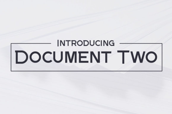 Document Two: A Slimline Sans Serif for Modern Brand Identity