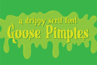 Goose Pimples: A Drippy Serif Font for Bold Digital Experiences