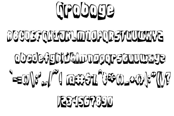 Grabage: A Playful Typeface for Relaxed Editorial Design