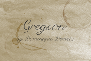 Gregson: A Handwritten Decorative Font for Authentic Brand Identity