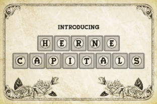 Herne Capitals: The Premium Decorative Typeface for Strong Brand Identity
