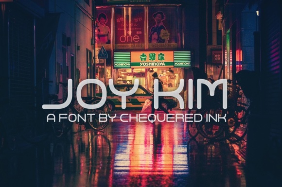Joy Kim: A Futuristic Sans Serif Typeface for Modern Web Design