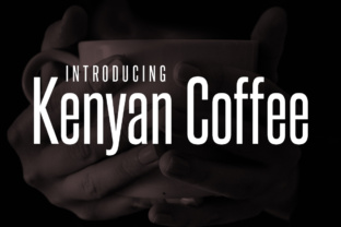 Kenyan Coffee: A Narrow Headline Typeface for Polished Branding