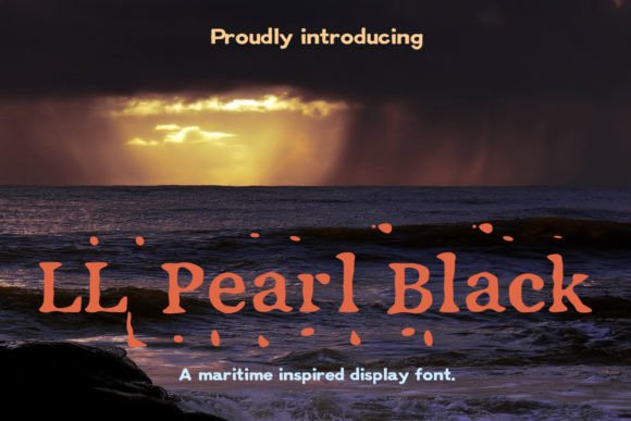 LL Pearl Black: A Grunge Serif for Handmade Branding
