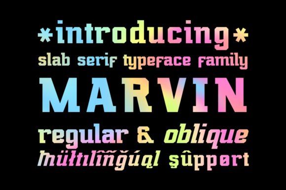Marvin Regular: A Slab Serif Font for Strong Brand Identity
