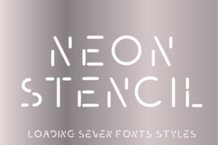 Neon Stencil: The Bold Typeface for Modern Editorial Design