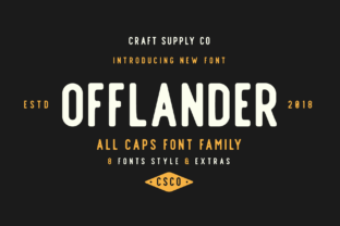 Offlander Family: The Bold Sans Serif Font for Handmade Brands