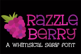 Razzle Berry: A Playful Serif Font for Creative Branding