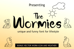 The Wormies: A Playful Serif Font for Memorable Small Business Branding