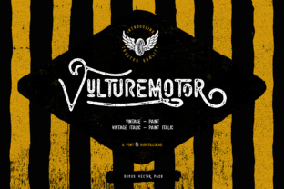 Vulturemotor Typeface: Elevating Campaign Visuals with Handmade Style
